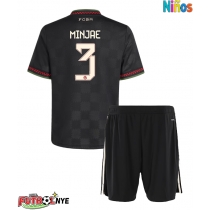 Camiseta Bayern Munich Kim Min-jae #3 Tercera Equipación para niños 2025-26 manga corta (+ pantalones cortos)